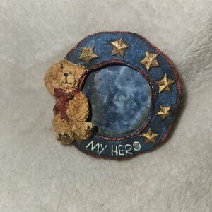"My Hero" Patriotic Boyds Bears Photo Frame Pin